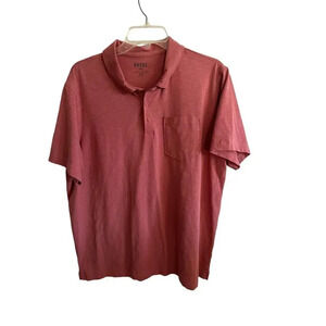 Rhone pink Cotton Pullover Golf Polo Shirt Size XL
